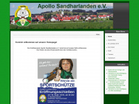 apollo-sandharlanden.de Webseite Vorschau