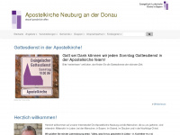 apostelkirche-neuburg.de Webseite Vorschau