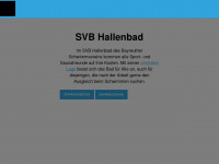 svb-hallenbad.de Webseite Vorschau