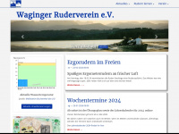 waginger-ruderverein.de Webseite Vorschau