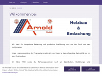 arnold-holzbau.de Webseite Vorschau
