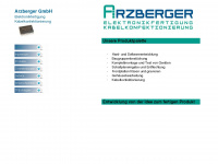 arzberger-gmbh.de Webseite Vorschau