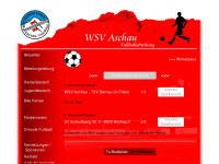aschau-fussball.de Webseite Vorschau
