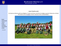 musikverein-bleichen.de Webseite Vorschau