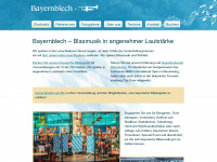 bayernblech.de Webseite Vorschau