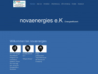 novaenergies.de Webseite Vorschau