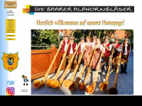 baarer-alphornblaeser.de Webseite Vorschau