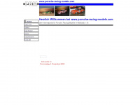 porsche-racing-models.com Webseite Vorschau