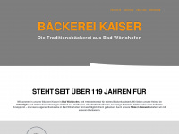 baeckerei-kaiser.com Webseite Vorschau