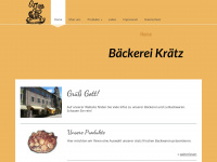 baeckerei-kraetz.de Webseite Vorschau