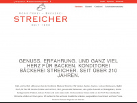 baeckerei-streicher.de Webseite Vorschau