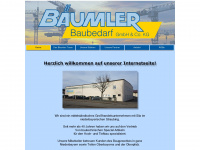 baeumler-baubedarf.de Webseite Vorschau