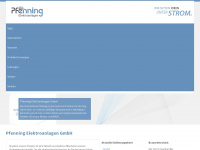 pfenning-elektroanlagen.de Webseite Vorschau