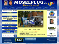 moselflug.de Webseite Vorschau