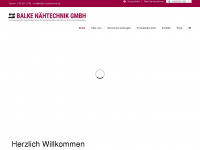 balke-naehtechnik.de Webseite Vorschau