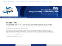 dqb.info Webseite Vorschau