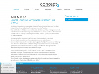 concept2-werbeagentur.de Webseite Vorschau