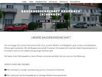 baugenossenschaft-krumbach.de Webseite Vorschau