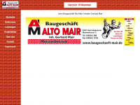 baugeschaeft-mair.de Webseite Vorschau