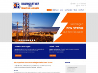 baumgartner-baustrom.de Webseite Vorschau
