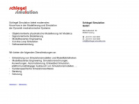 schlegel-simulation.de Webseite Vorschau