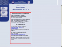bayerischer-stenografenverband.de Webseite Vorschau