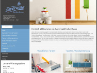 bayerwald-farbenhaus.de Webseite Vorschau