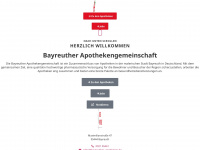 bayreuther-apotheken.de Webseite Vorschau