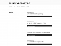 blindenreport.de Webseite Vorschau