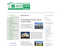 beckstein-bau.de Webseite Vorschau
