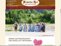 arzbacherhof.de Webseite Vorschau