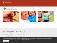 bolivienhilfe.com Webseite Vorschau