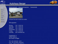 berger-autohaus.de Webseite Vorschau
