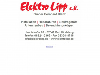elektrolipp.de Webseite Vorschau