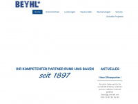 beyhl.de Webseite Vorschau