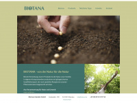 biotana.de Webseite Vorschau