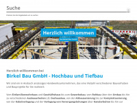 birkel-bau.de Webseite Vorschau
