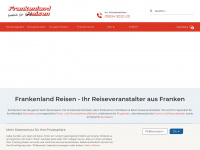 frankenland-reisen.de Webseite Vorschau