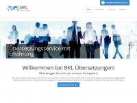 bkl-uebersetzungen.de Webseite Vorschau