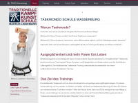 taekwondo-wasserburg.de Webseite Vorschau