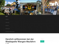blaskapelle.com Webseite Vorschau