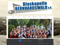 blaskapelle-bernhardswald.de Webseite Vorschau