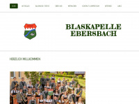 blaskapelle-ebersbach.de Webseite Vorschau