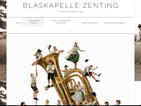 blaskapelle-zenting.de Webseite Vorschau