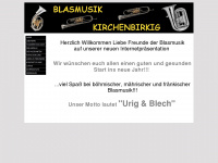 blasmusik-kirchenbirkig.de Webseite Vorschau