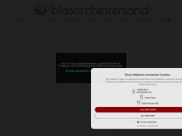 blasorchester-sand.de Webseite Vorschau