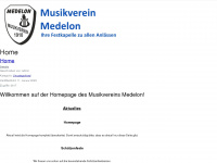 musik-medelon.de Webseite Vorschau