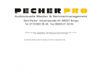 pecherpro.de Webseite Vorschau
