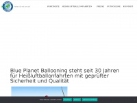 blueplanet-ballooning.de Webseite Vorschau