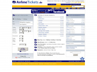airlinetickets.de Webseite Vorschau